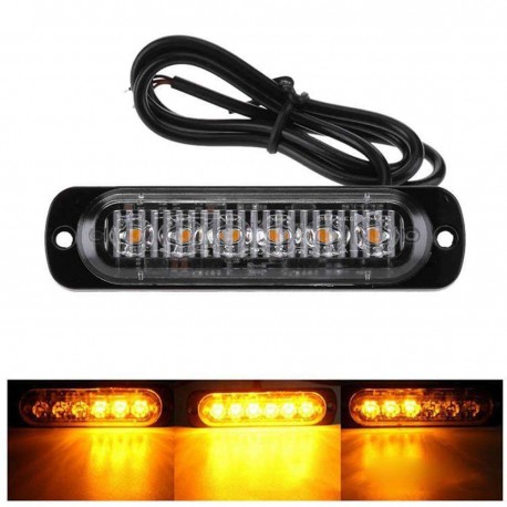 Led -blixtljus 6w gult