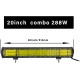 Led bar 288w gult ljus
