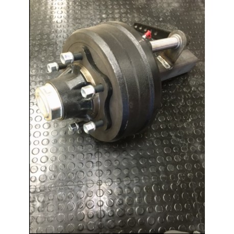 Nav med broms & axeltapp 4-kant 70 mm