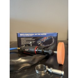 Luftdriven limrest borttagare